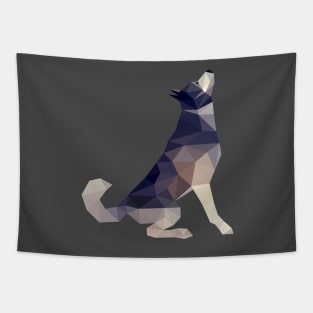 Husky Dog Illustration Tapestry