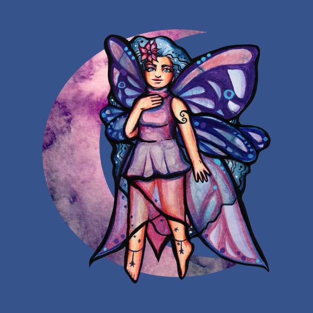 Purple Moon Fairy by bubbsnugg