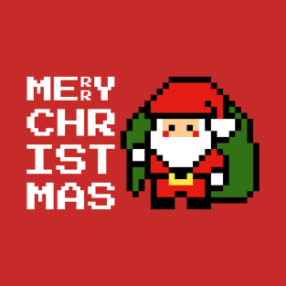 Christmas Santa Pixelart T-Shirt