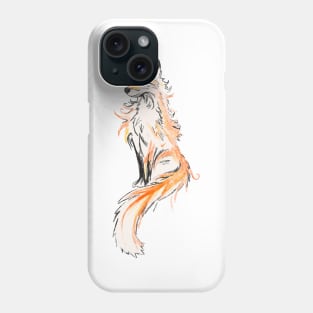 Fox - oil painting Phone Case