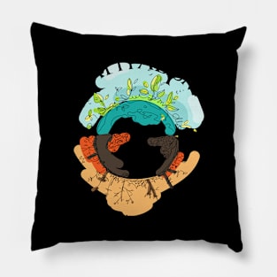 Capitalism Caused Climate Change Socialist Environment Earth Pillow