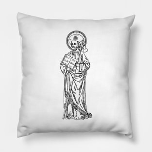 St. James the Pilgrim - Botafumeiro silver bkg Pillow