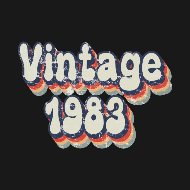 Vintage 1983 birthday by sevalyilmazardal