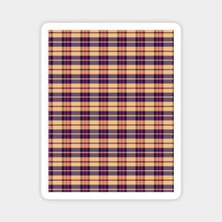 Sunset and Sunrise Aesthetic Daviana 2 Hand Drawn Textured Plaid Pattern Magnet