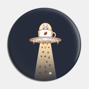 UFO Coffee Beans Pin