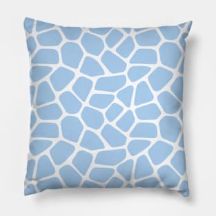 Blue Giraffe Print Pillow