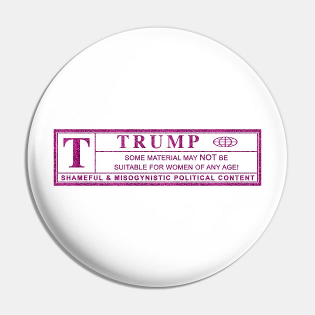 anti-trump misogynistic warning label Pin by polisci