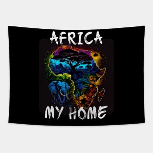 Africa, My Home 4 Tapestry