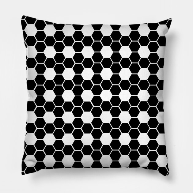 HIVE PATTERN, HEXAGON PATTERN Pillow by SAMUEL FORMAS