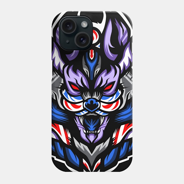 Anubis warrior head Phone Case by jimmyagustyan