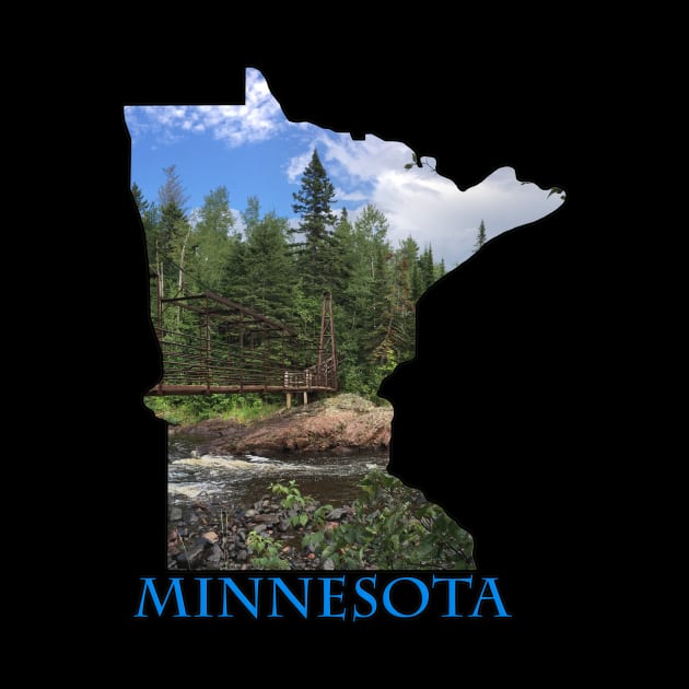 Minnesota State Outline (Tettegouche Park & Baptism River) by gorff