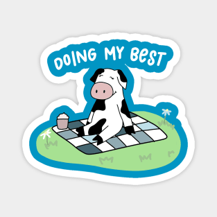 Cow picnic Magnet