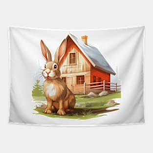 Farm Rabbit Tapestry