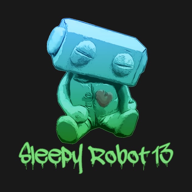 Sleepy Robot 13 Green Ombre Logo by Sleepy Robot 13