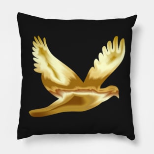 Everybirdy Golder Birds Pattern Pillow