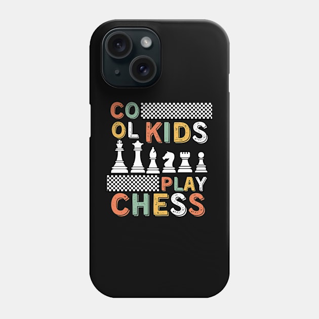 Chess Pieces Vintage checkmate funny Kids Players Phone Case by click2print