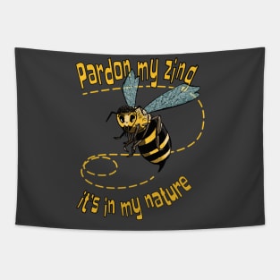 Wasp Pardon my Zing Tapestry