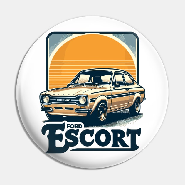 Ford Escort Pin by Vehicles-Art