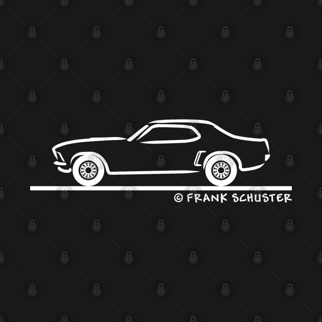 1969 Mustang White by PauHanaDesign