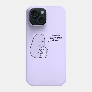 Hug - I Love You (Lilac) Phone Case