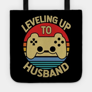 Leveling Up To Husband Video Gamer Funny Gift Tote