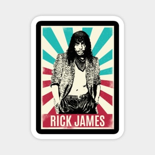 Vintage Retro Rick James Magnet