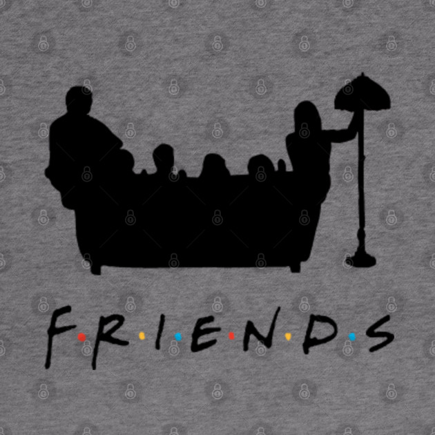 Download Friends Couch Silhouette - Friends - Hoodie | TeePublic