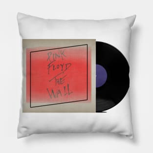 RETRO VINYL THE METAL RED WALL Pillow