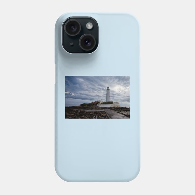 St. Mary's Island and Lighthouse Phone Case by Violaman
