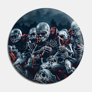 Skull of Football Pin