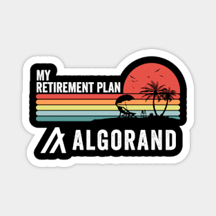 Vintage Algorand ALGO Coin My Retirement Plan Crypto Token Cryptocurrency Wallet Birthday Gift For Men Women Magnet