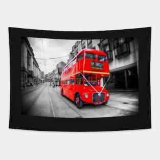 London Red Bus, Double Decker To Knightsbridge Tapestry