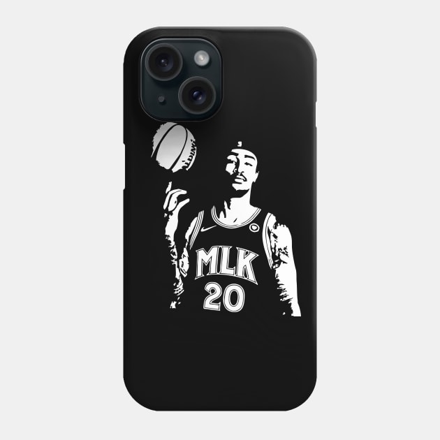 John Collins simple black white potrait Phone Case by Aldyz