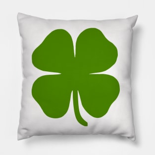 ST PATRICKS Day Four Leaf Lucky Clover - St Patricks Day Art Pillow