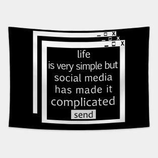 life and social media Tapestry