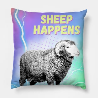 Sheep Happens Pillow