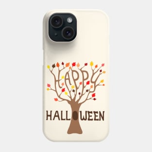 Happy Halloween Fall Tree Phone Case