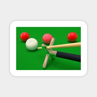 Snooker Balls and Table Magnet