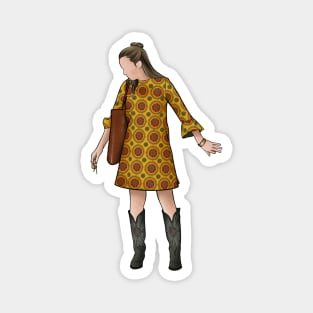 Villanelle - Killing Eve,illustration, poster, wall art, Jodie, Sandra, outfit, fashion, perfume, sorry baby, suit, dress Magnet