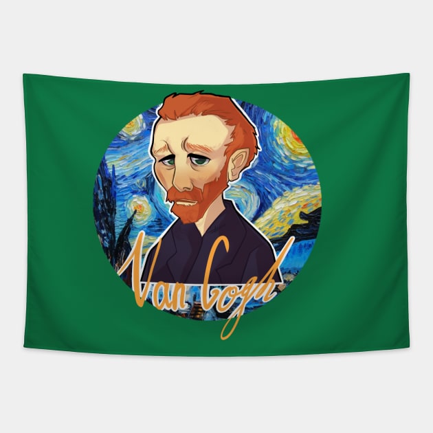van gogh Tapestry by PurryMuch6