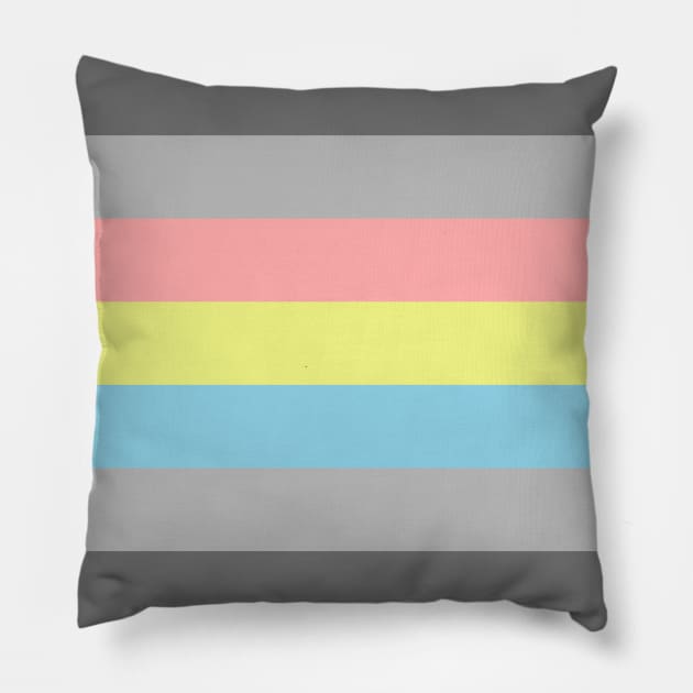 Demiflux Gender Identity Flag Pillow by AnnaBanana