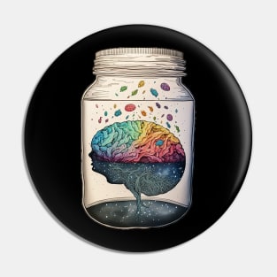 Brain In A Jar Pin