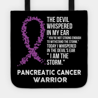 The Devil- Pancreatic Cancer Awareness Support Ribbon Tote