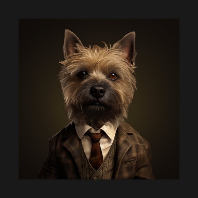 Cairn Terrier Dog in Suit by Merchgard