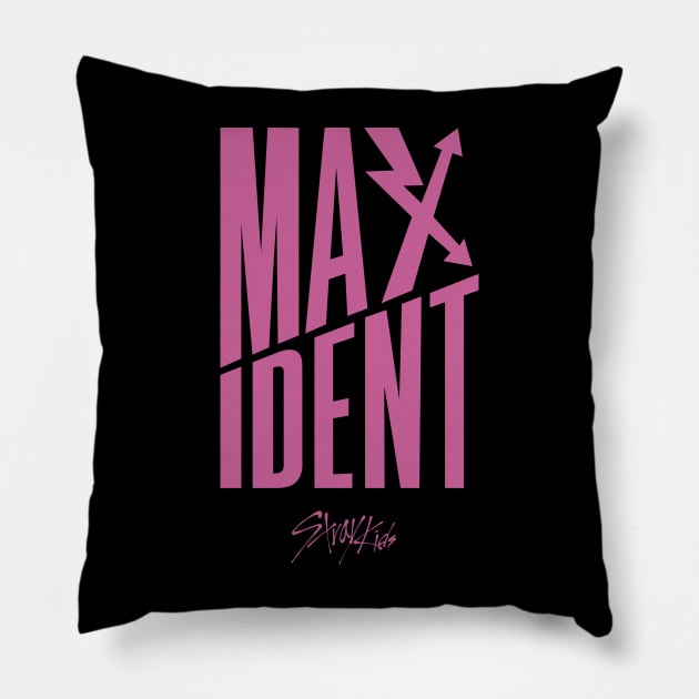 Maxidental Graphic (Pink) Pillow by Vicener