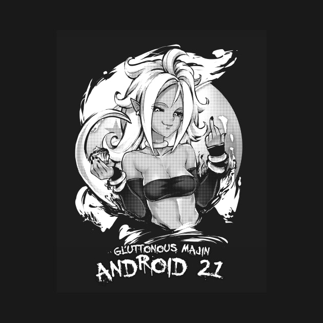 ANDROID 21 "Gluttonous Majin" by RobotCatArt