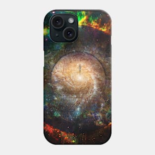 The way to eternity. Man soul in universe Phone Case