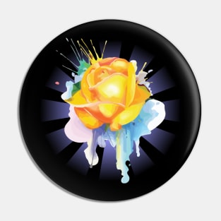 Yellow Rose Pin