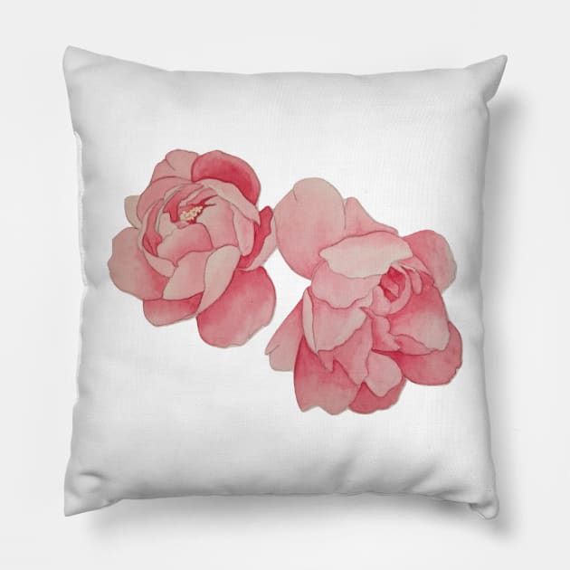 peonies Pillow by dreamtravel