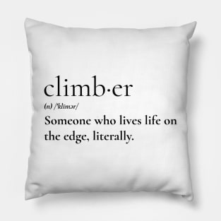 Climber Definition Pillow